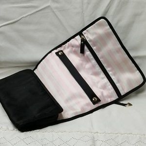 Victoria's Secret Black & Pink Jewelry Bag